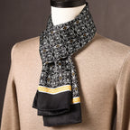 Silk Scarf | 100% Mulberry Silk Polka Dot Double-Layered | 160 x 25 cm
