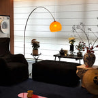Arc Floor Lamp | Curved Design & Height-Adjustable | Warm Ambient Light