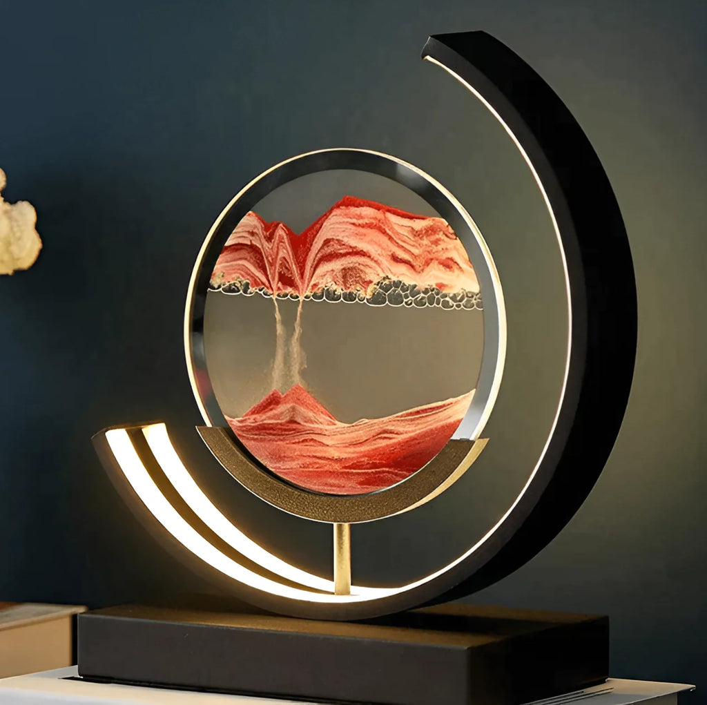 Sand Art Lamp | Remote-Controlled & Dimmable LED