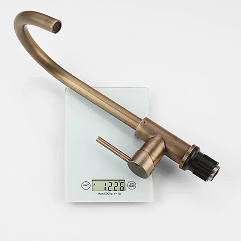 Kitchen Faucet | 360° Swivel Spout & Single-Lever Control | 304 Stainless Steel
