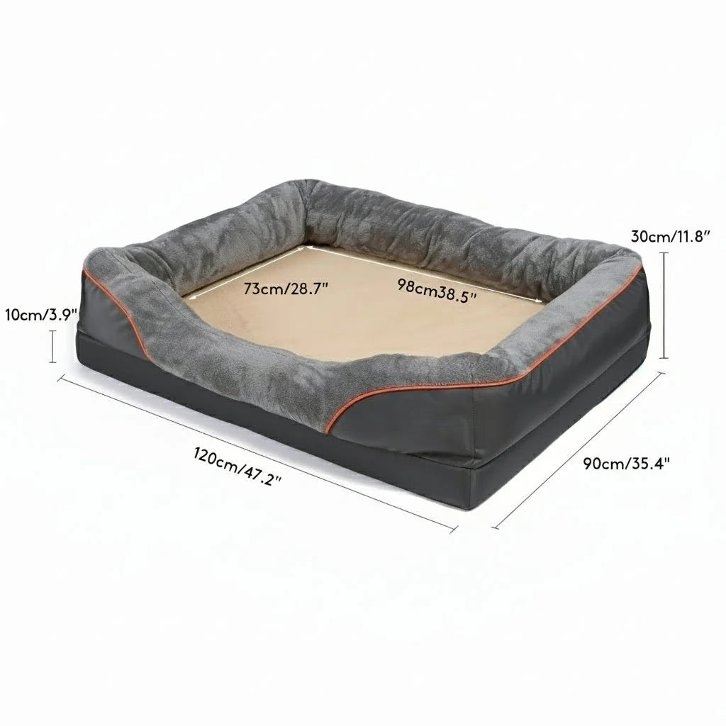 Dog Bed | Orthopedic Memory Foam | Machine-Washable Cover