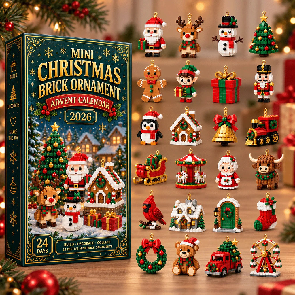 Advent Calendar | Mini Building Sets & Hanging Ornaments | 24 Days