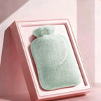 Hot Water Bottle | Soft Plush Cover | Removable & Washable Cover