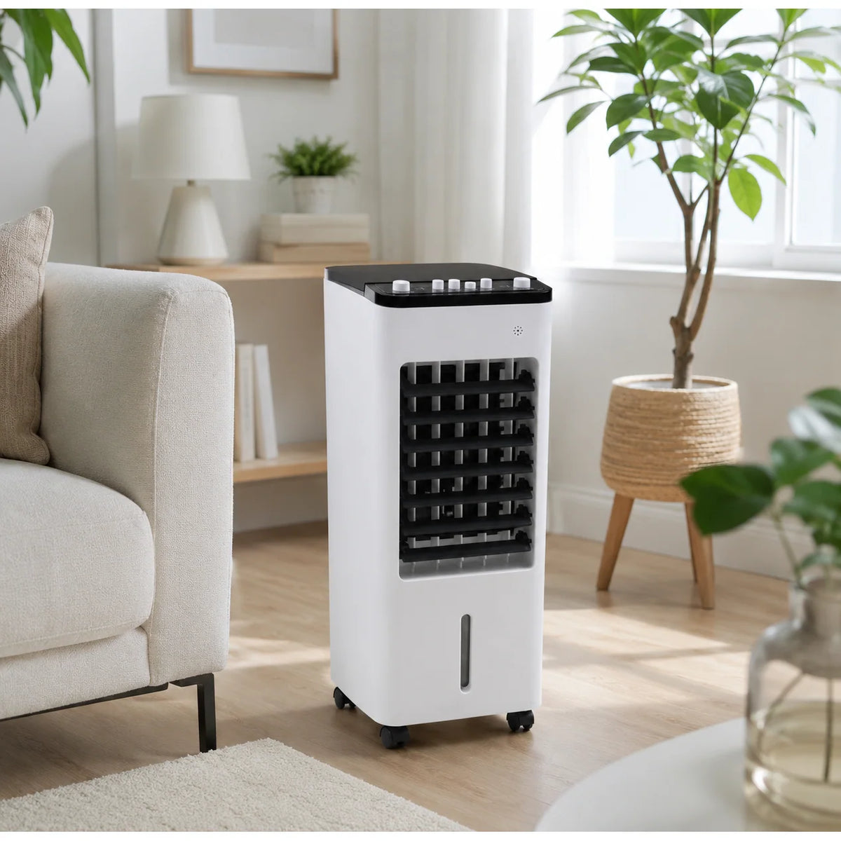Portable Air Cooler | Evaporative Cooling & Humidifier | 3-in-1 With Caster Wheels