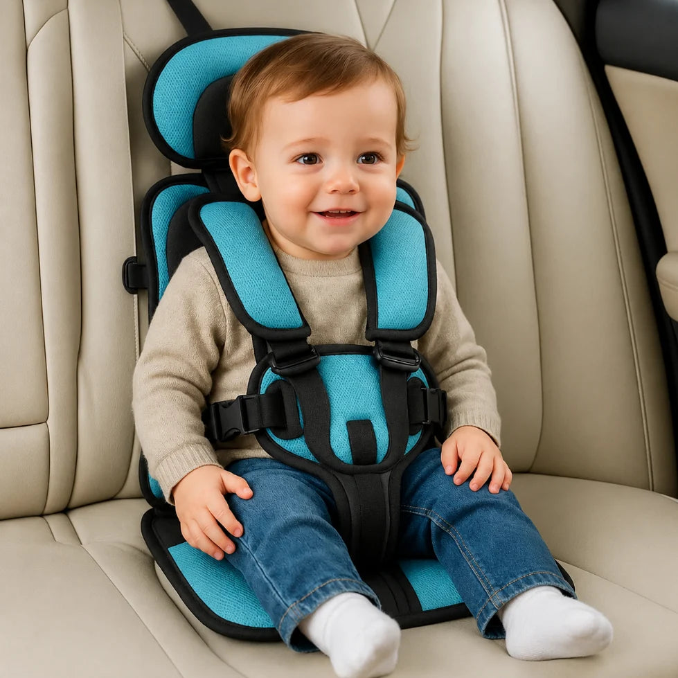 Child Travel Seat | Foldable & Ultra-Light 5-Point Safety Harness