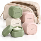 Travel Toiletry Jars | Leakproof Stackable Silicone