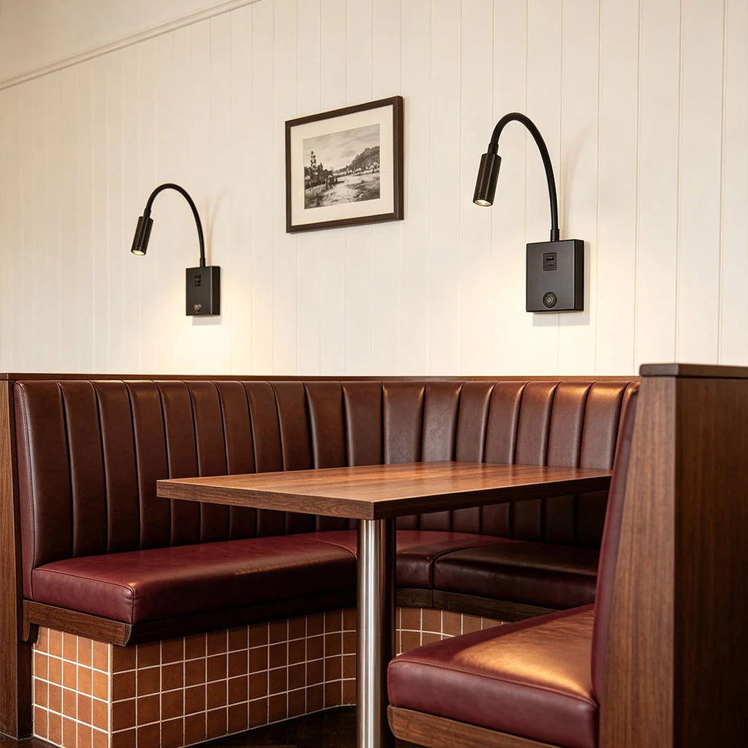 Wall Reading Light | Black Iron Warm White LED