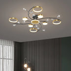 Pendant Light | Dimmable Metal & Acrylic | 8 Or 10 Bulbs
