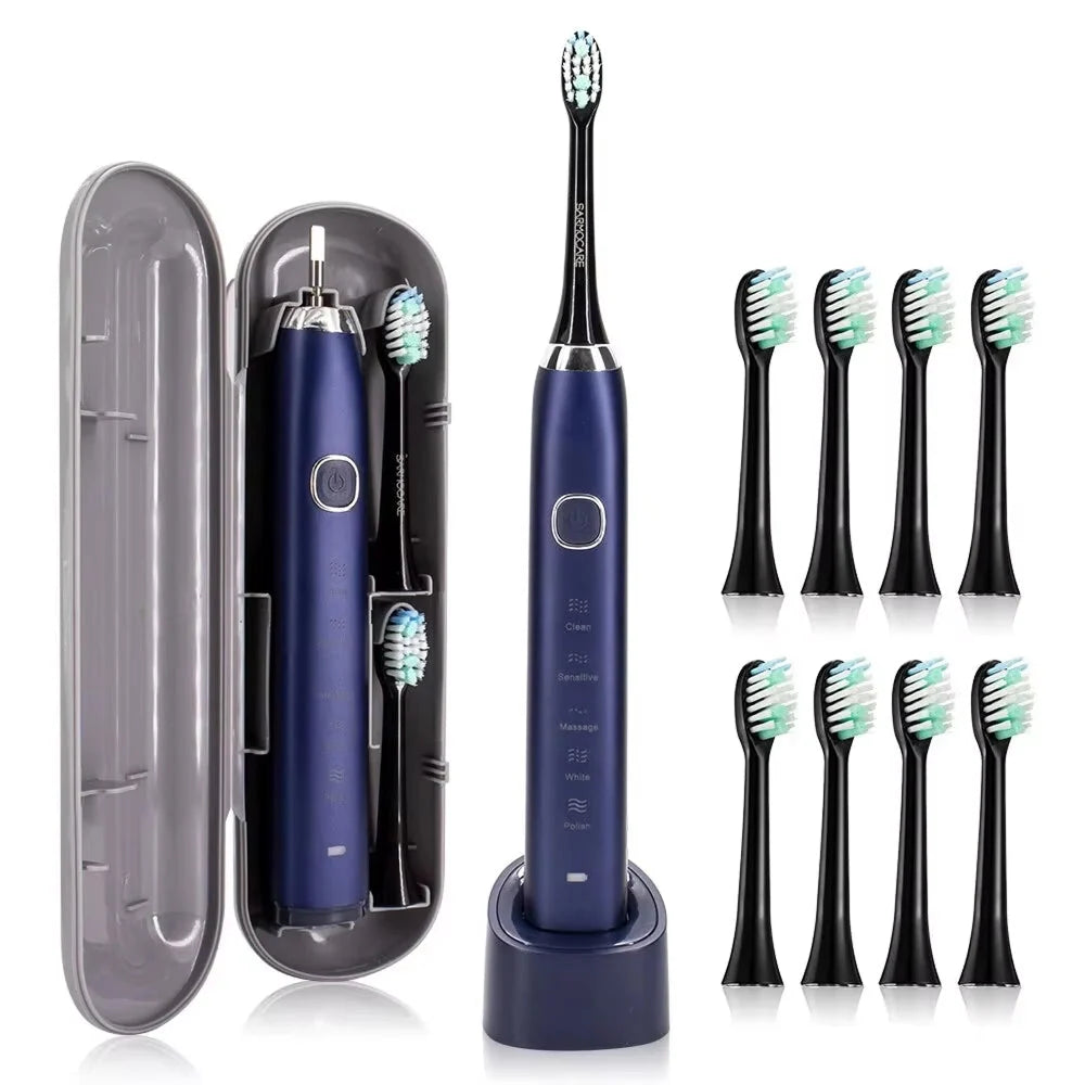 Electric Toothbrush | Sonic Cleaning & 5 Modes | 60-Day Battery