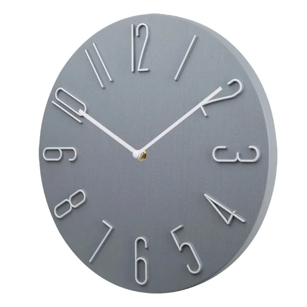 Wall Clock | Silent & Minimalist Battery-Operated | 20 cm