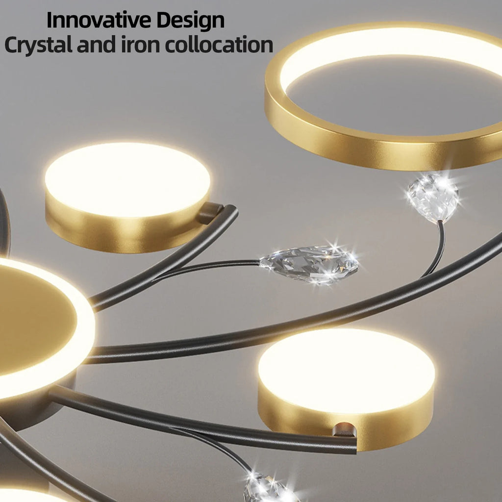 Pendant Light | Dimmable Metal & Acrylic | 8 Or 10 Bulbs