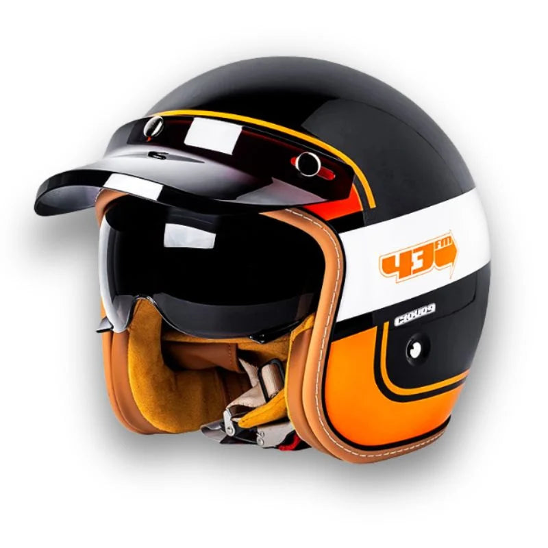 Motorcycle Helmet | DOT & ECE Certified | Clear & Dark Visors