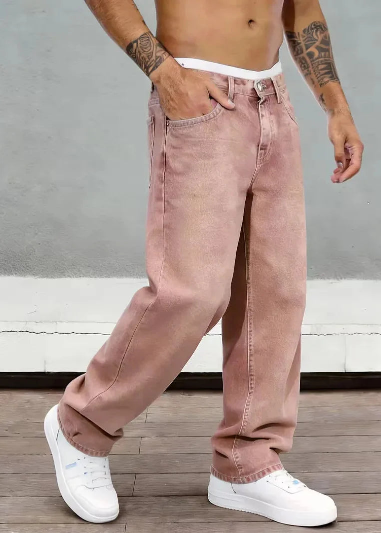 Men’s Jeans | Straight-Leg Fit & Mid-Rise | Five-Pocket Design