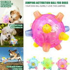 Dog Toy | Interactive LED Jumping & Food-Grade Rubber