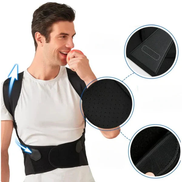 Posture Corrector | Adjustable Straps & Invisible Under Clothing