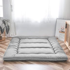 Japanese Futon Mattress | Quilted 4-Inch & Foldable | Washable Polyester
