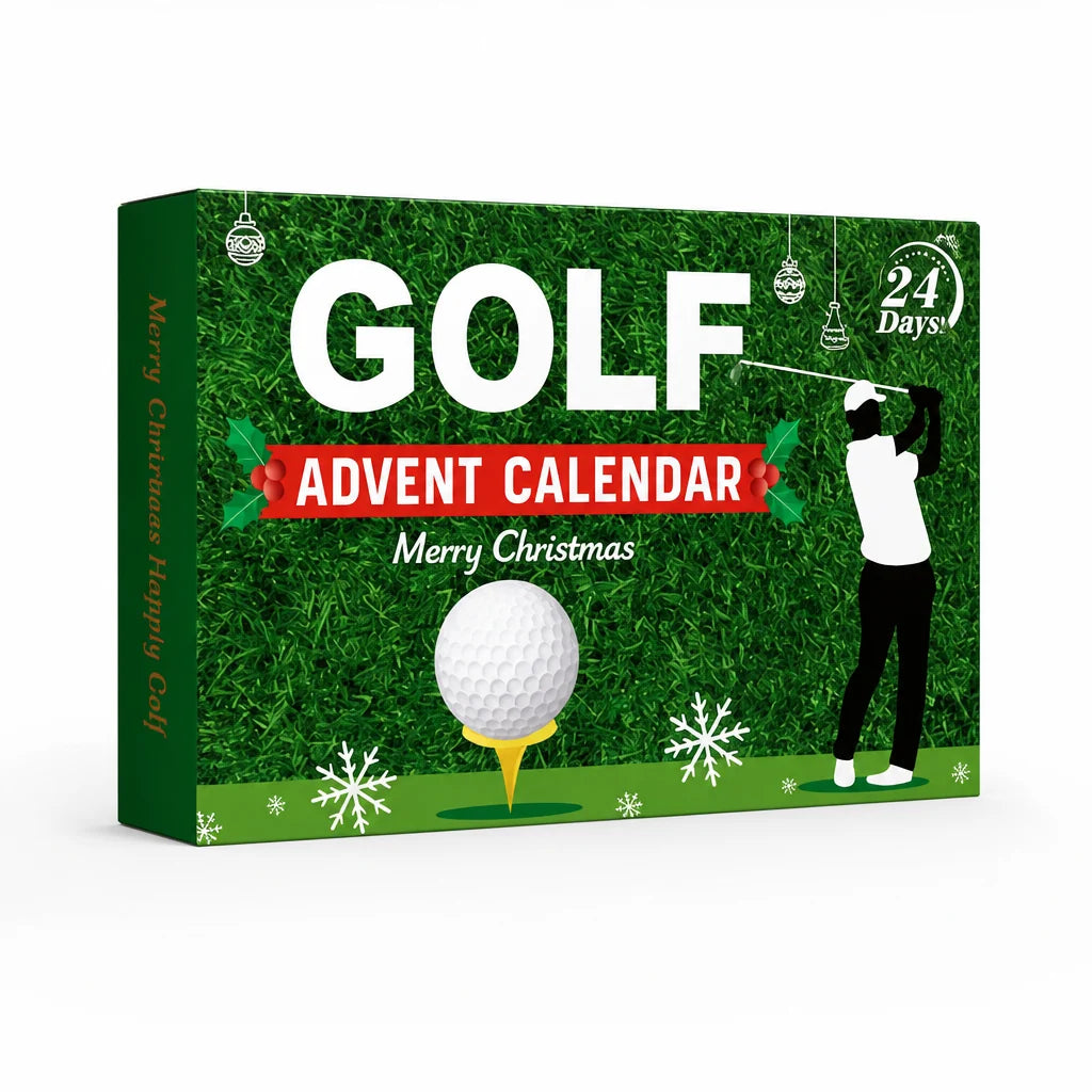 Golf Advent Calendar | Golf Accessories & Gift-Ready Box | 24 Doors