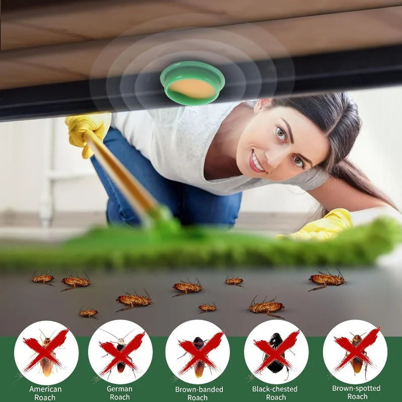 Cockroach Bait Discs | Enclosed & Odorless | Colony-Targeting Formula