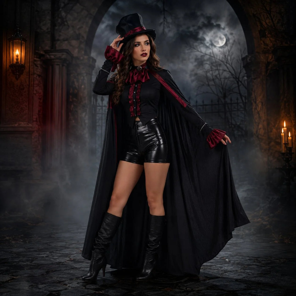 Vampire Costume | Unisex Halloween Party Outfit