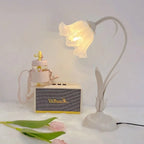 Table Lamp | Adjustable Arm & Vintage Floral | Cozy Ambient Glow