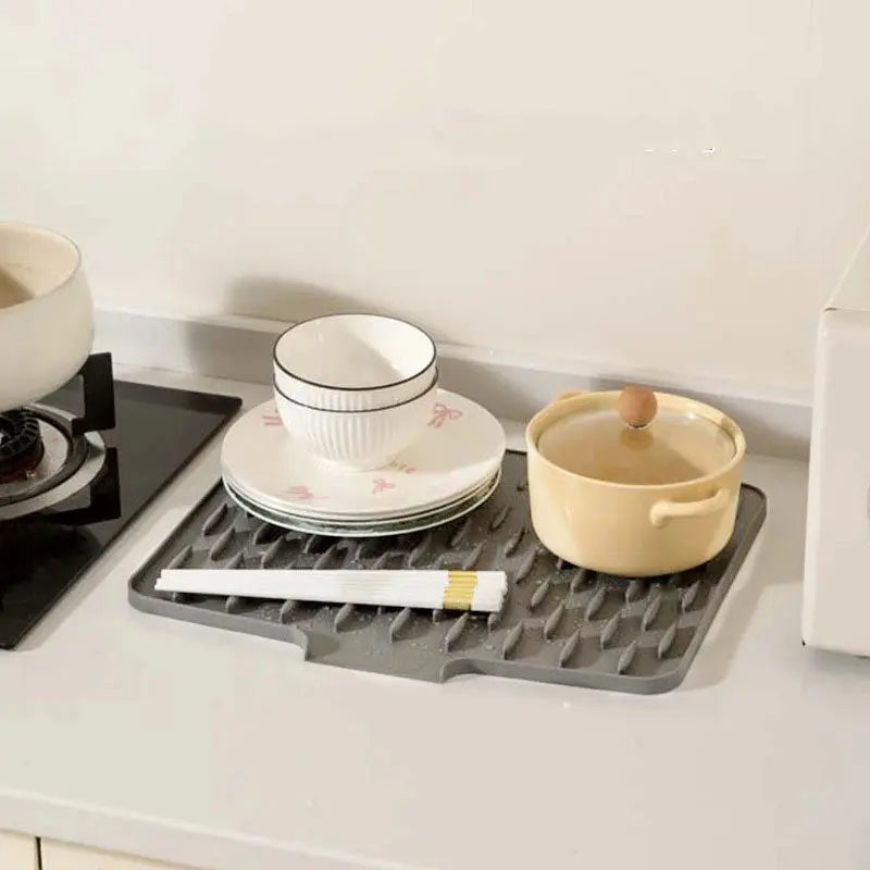 Silicone Drip Mat | Inclined Drainage & Heat-Resistant