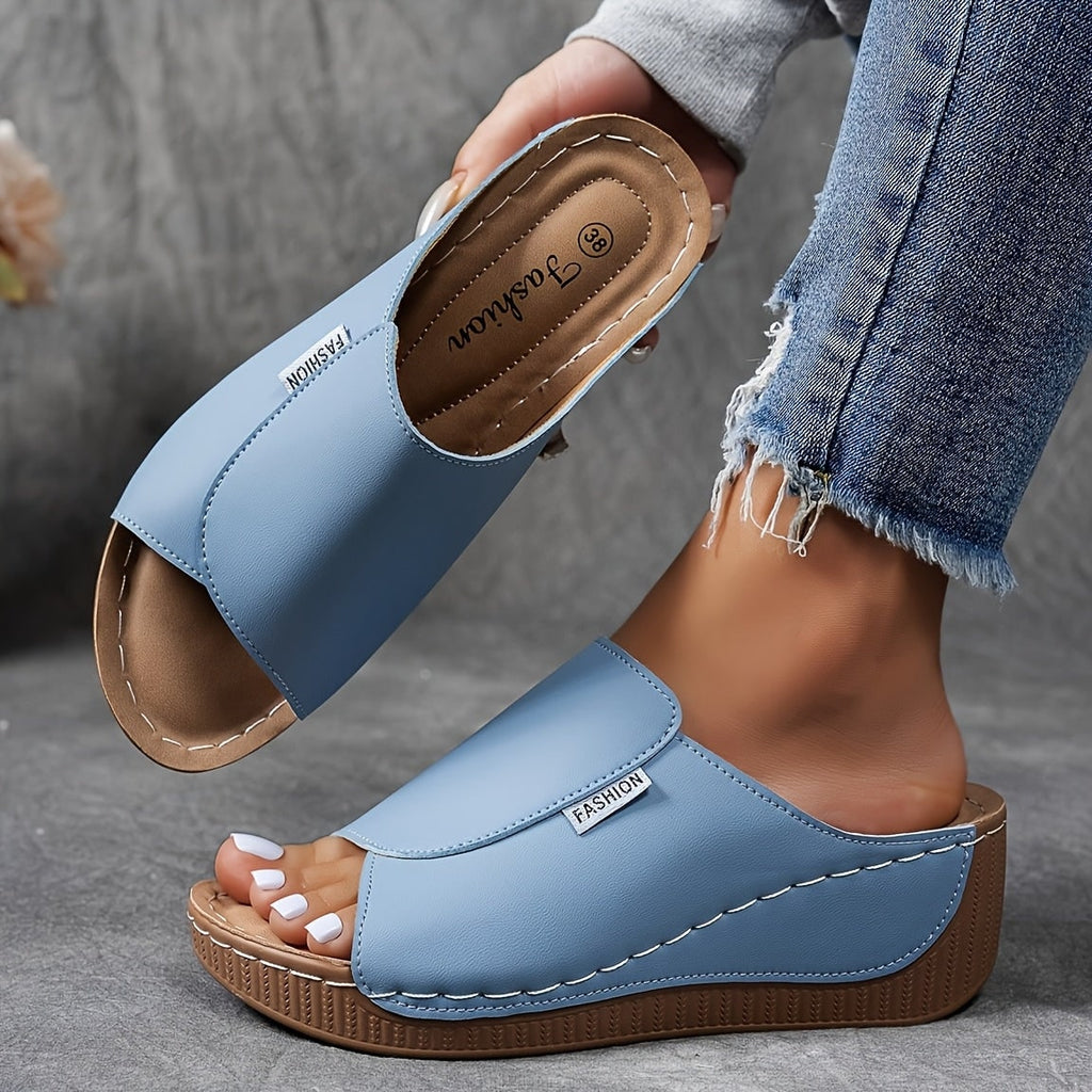 Wedge Sandals | Orthopedic Sole & Adjustable Straps | Slip-On