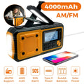 Emergency Radio | Solar & Hand Crank Powered | Weather Alerts & Phone Charging