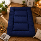 Japanese Futon Mattress | Quilted 4-Inch & Foldable | Washable Polyester