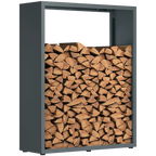 Firewood Rack | Weather-Resistant Galvanized Steel | Adjustable Feet