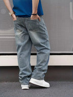 Men’s Jeans | Loose Fit & Wide Leg | Vintage Blue Wash