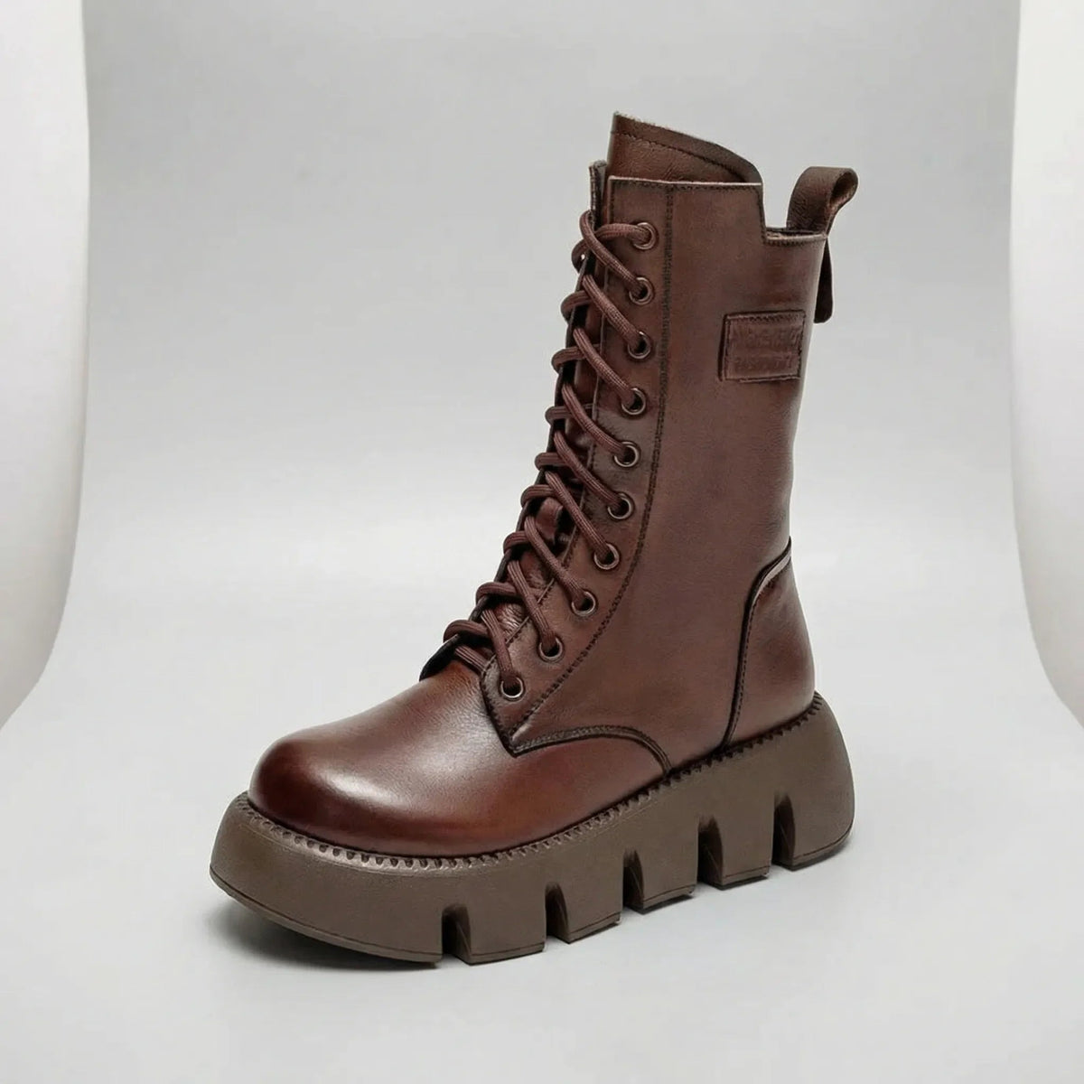 Combat Boots | Non-Slip Sole & Arch Support | Lace-Up Slip-On