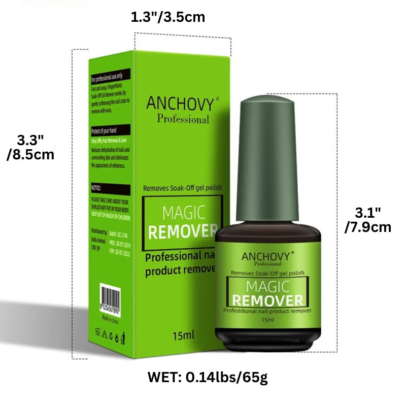 Nail Polish Remover Gel | Fast-Acting & Gentle Water-Based | Set of 2