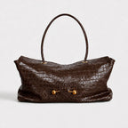 Shoulder Bag | Crocodile-Embossed Vegan Leather | Gold-Tone Hardware