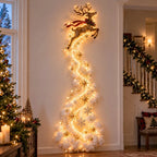 Christmas Wall Decoration | Cascading Design & Warm Lights