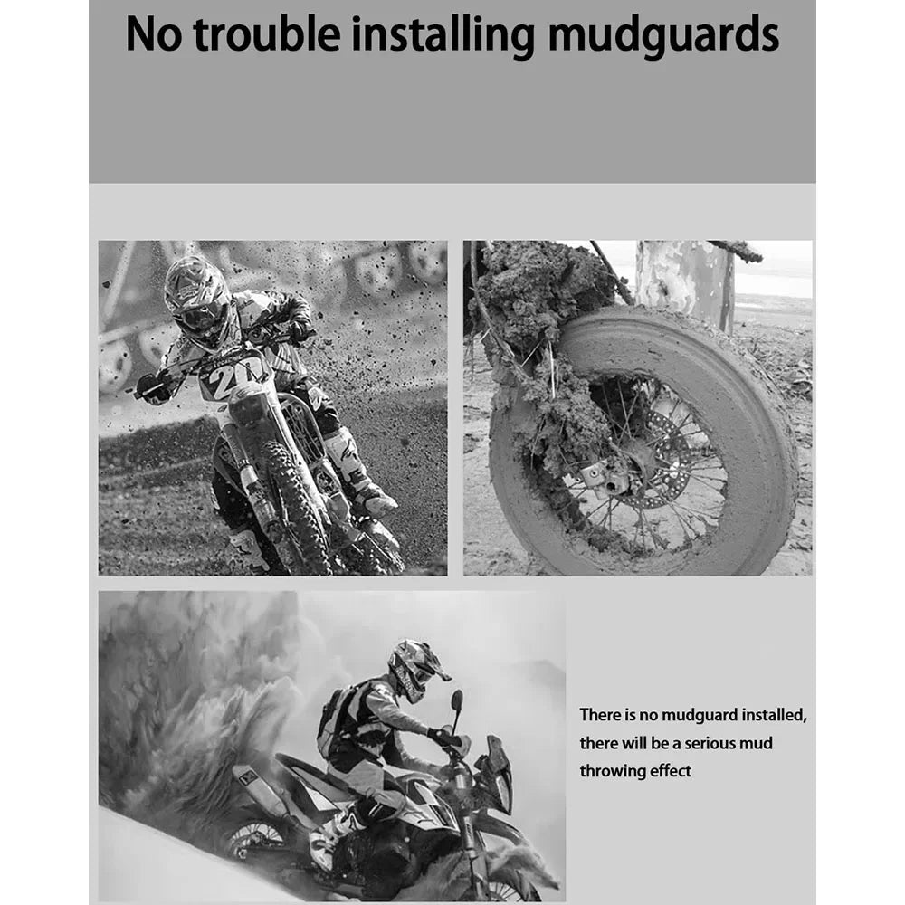 Rear Mudguard | CNC-Machined Bracket, Carbon-Fiber Look & Integrated Reflector | Multi-Model Fit
