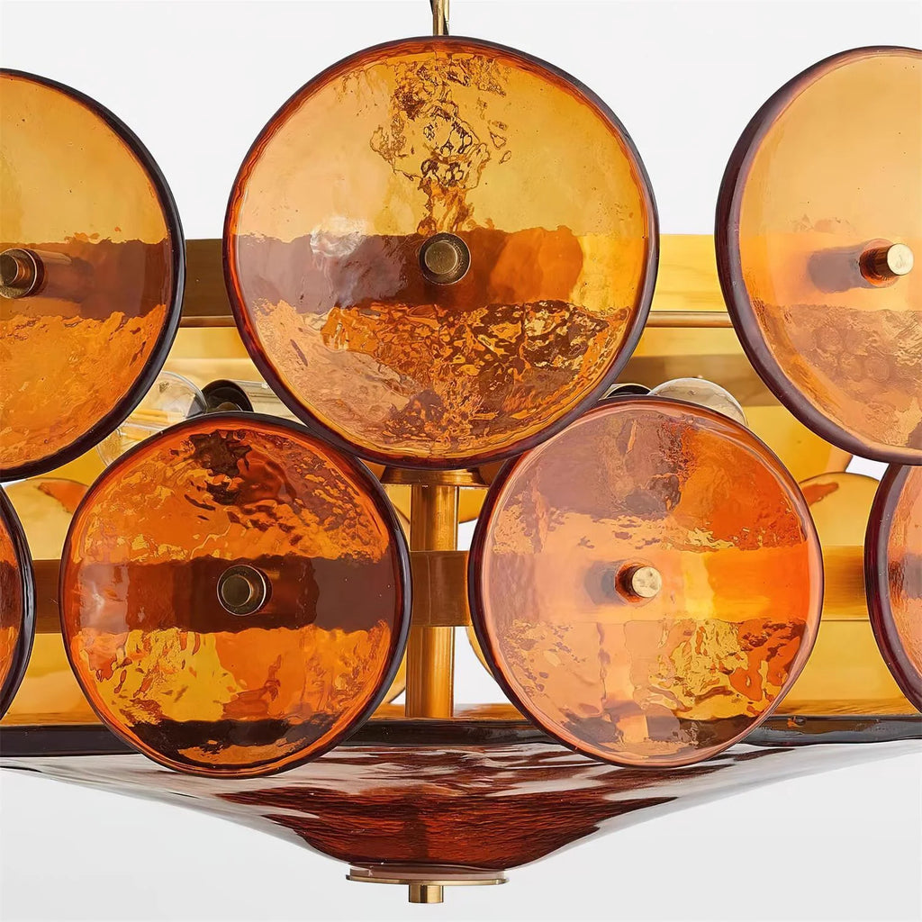 Ceiling Pendant Light | Metal & Glass | Dimmer Compatible