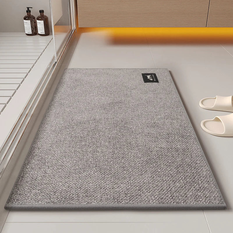 Bathroom Mat | Soft Textured & Non-Slip | Machine-Washable & Quick-Drying