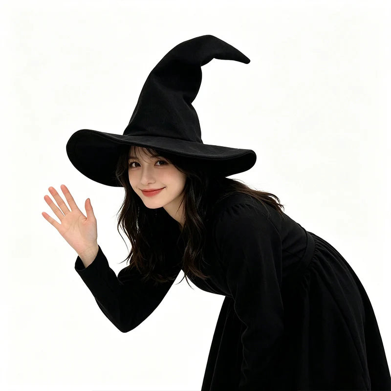Witch Hat | Tall Pointed Design & Classic Black