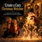Solar Snowman Garden Light | Solar-Powered Cascading Lights | 50 Cm