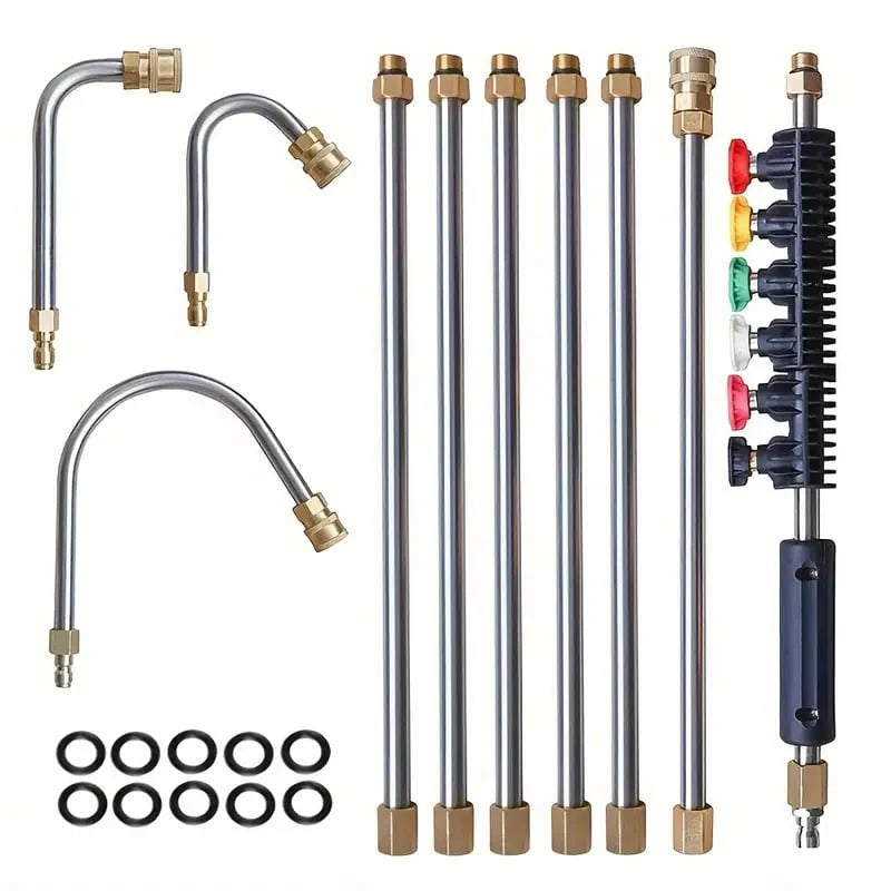 Pressure Washer Wand Set | Telescoping Up To 4000 PSI | 7-Piece Kit