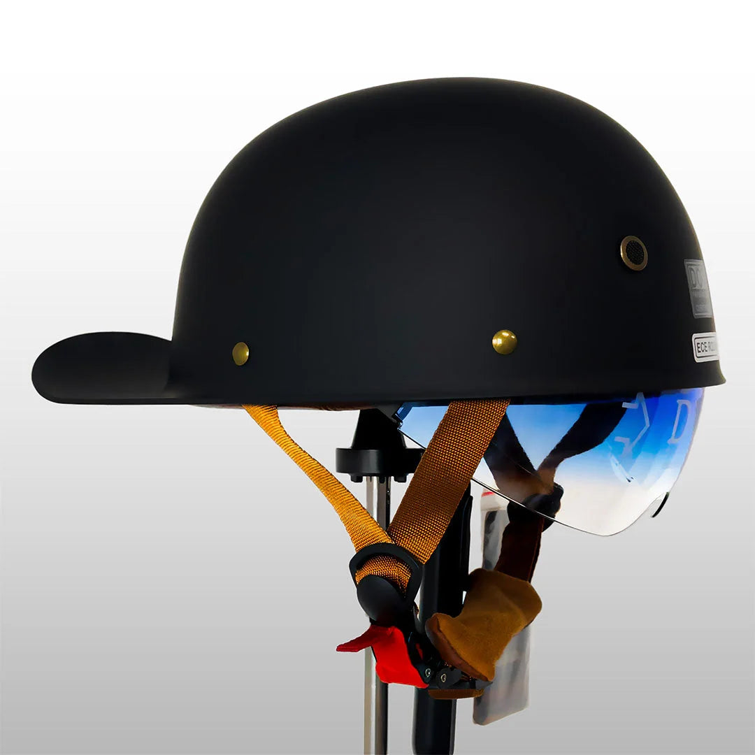 Motorcycle Helmet | Baseball Cap Style & Lightweight | DOT & ECE Certified