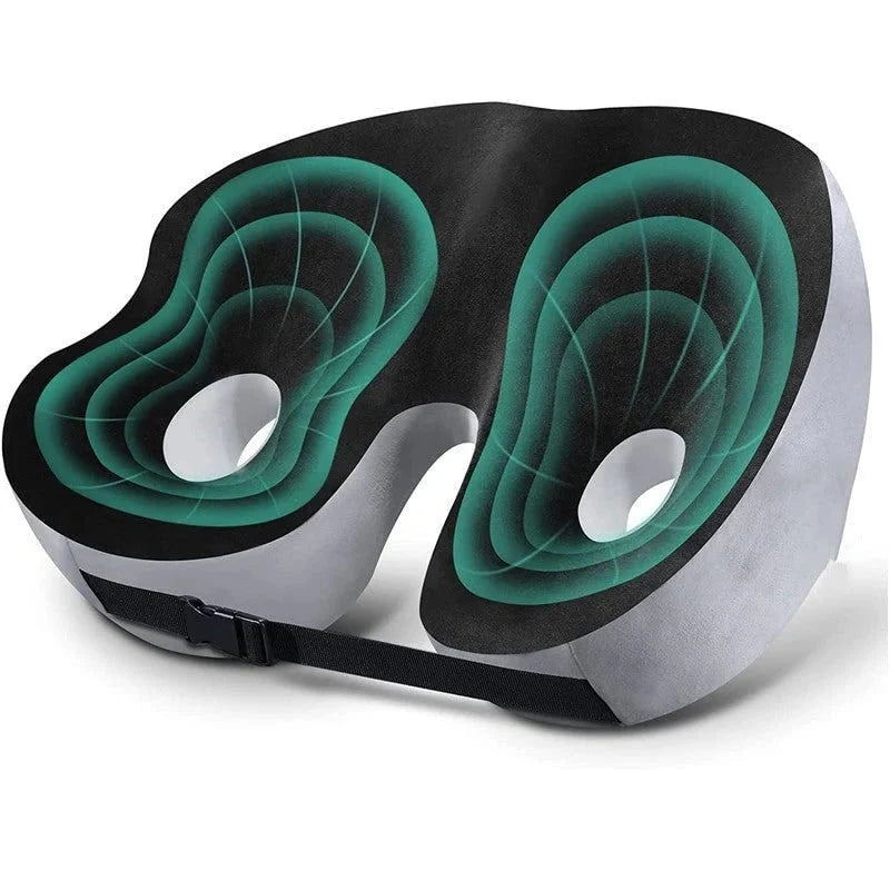 Seat Cushion | Contoured Memory Foam & Breathable Mesh