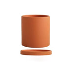 Plant Pot | Matte Glazed Ceramic, Matching Saucer & Drainage Hole