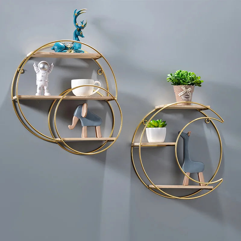 Wall Shelf | Double Circle & No-Drill