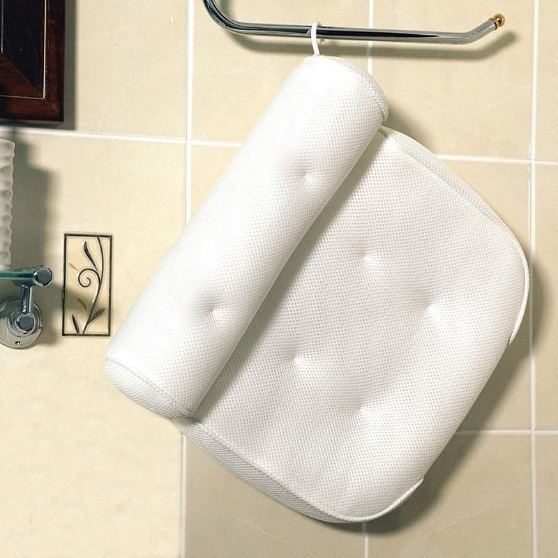 Bath Pillow | Ergonomic Neck Support & Quick-Drying 3D Mesh