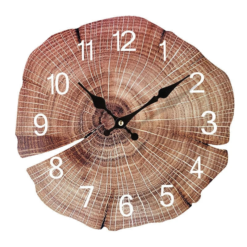 Wall Clock | Minimalist Wood Finish & Silent Quartz | 30 cm Diameter