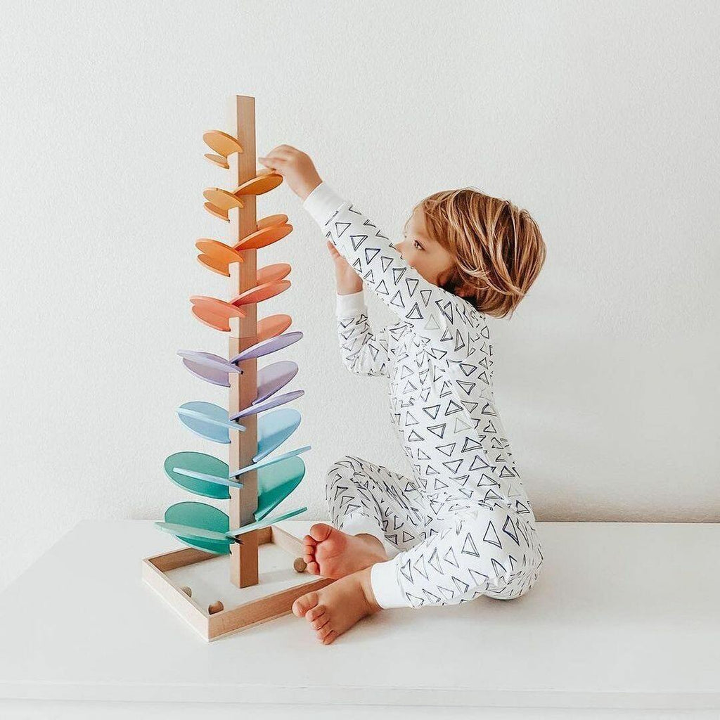 Sound Tower | Wooden Rainbow & Musical | 29 x 71 cm
