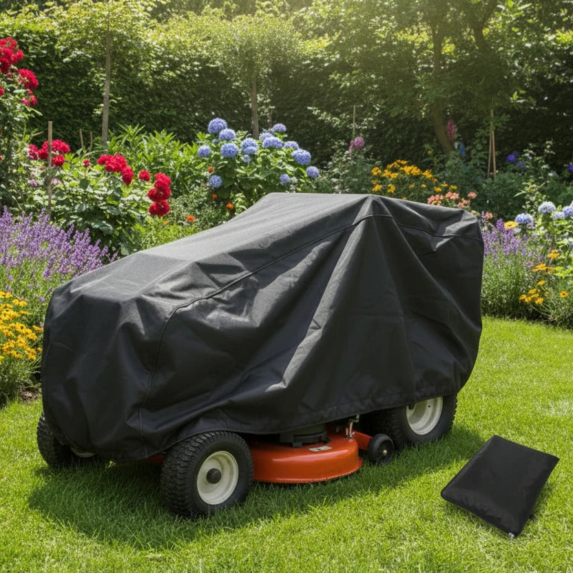 Lawn Mower Cover | Weather-Resistant 420D Fabric & Elastic Hem