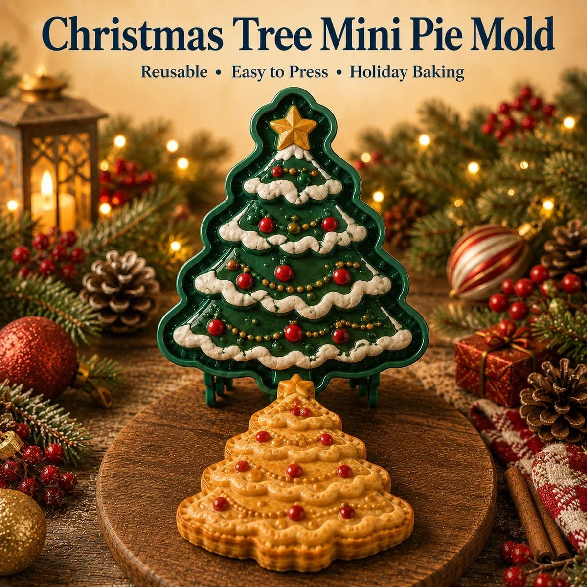Mini Cake Mold | 9 Christmas Designs | Reusable