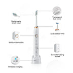 Electric Toothbrush | Sonic Cleaning & 5 Modes | 60-Day Battery